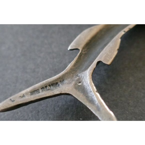 Fabulous Large Vintage Sterling Silver Sailfish Brooch marked Sterling - Picture 3 of 6